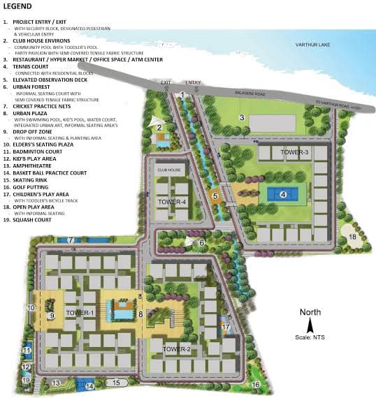 2400 Sqft Site for Sale in Hennur Road