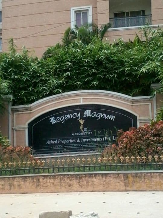 3 BHK Apartment for Rent in Regency Magnum on Hennur Road, North Bangalore