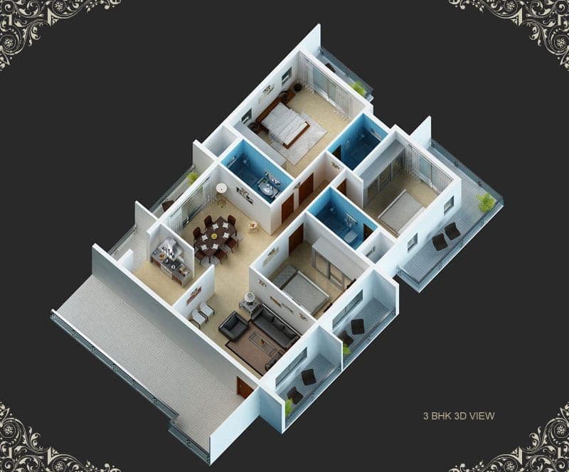 3 BHK Flat for Sale in Chowriappa Constellation Geddalahalli off Hennur Road
