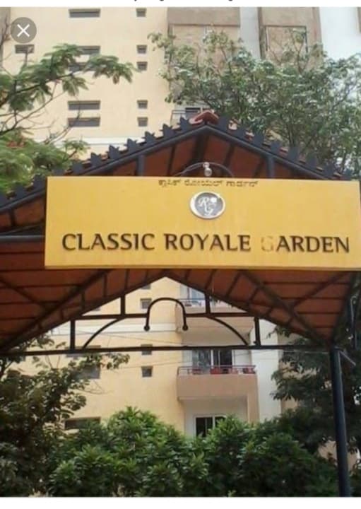 3 BHK Flat Measuring 1920 Sqft in Classic Royale Garden for Rent in HBR Layout, Hennur Gardens, Hennur Bagalur Road
