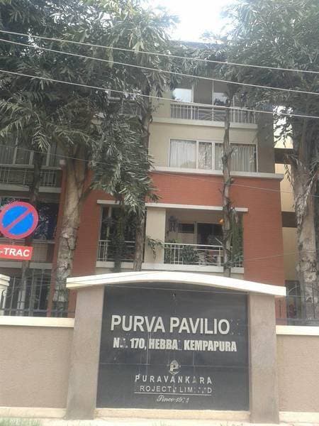 2 BHK Fully Furnished Flat for Rent in Purva Pavilion, Hebbal Kempapura, Measuring 1244 Sqft