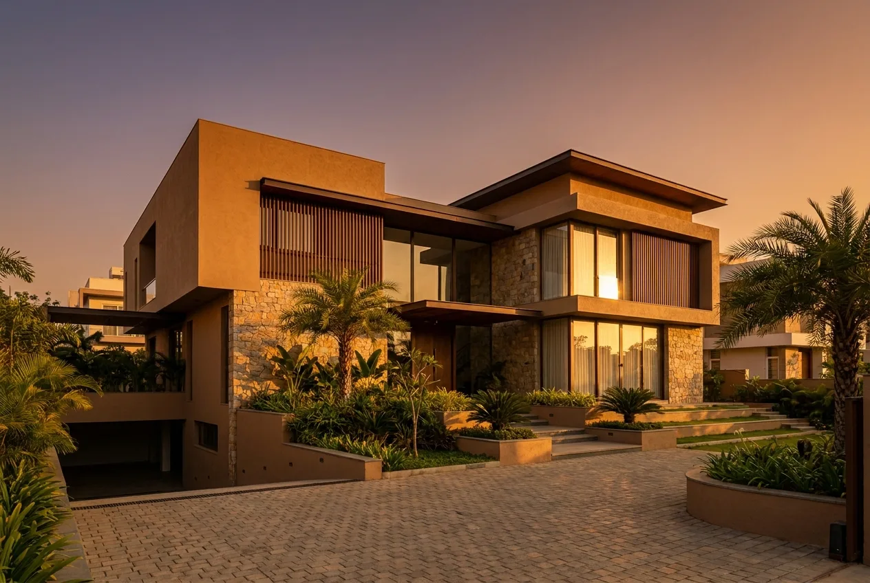 A completed home built by GCR